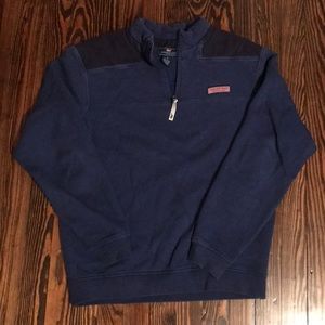 Vineyard Vines men’s navy shepshirt (quarter zip)